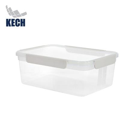 กล่องอาหารเหลี่ยม 5.5 ลิตร KECH NEXT 2818 สีครีม_0