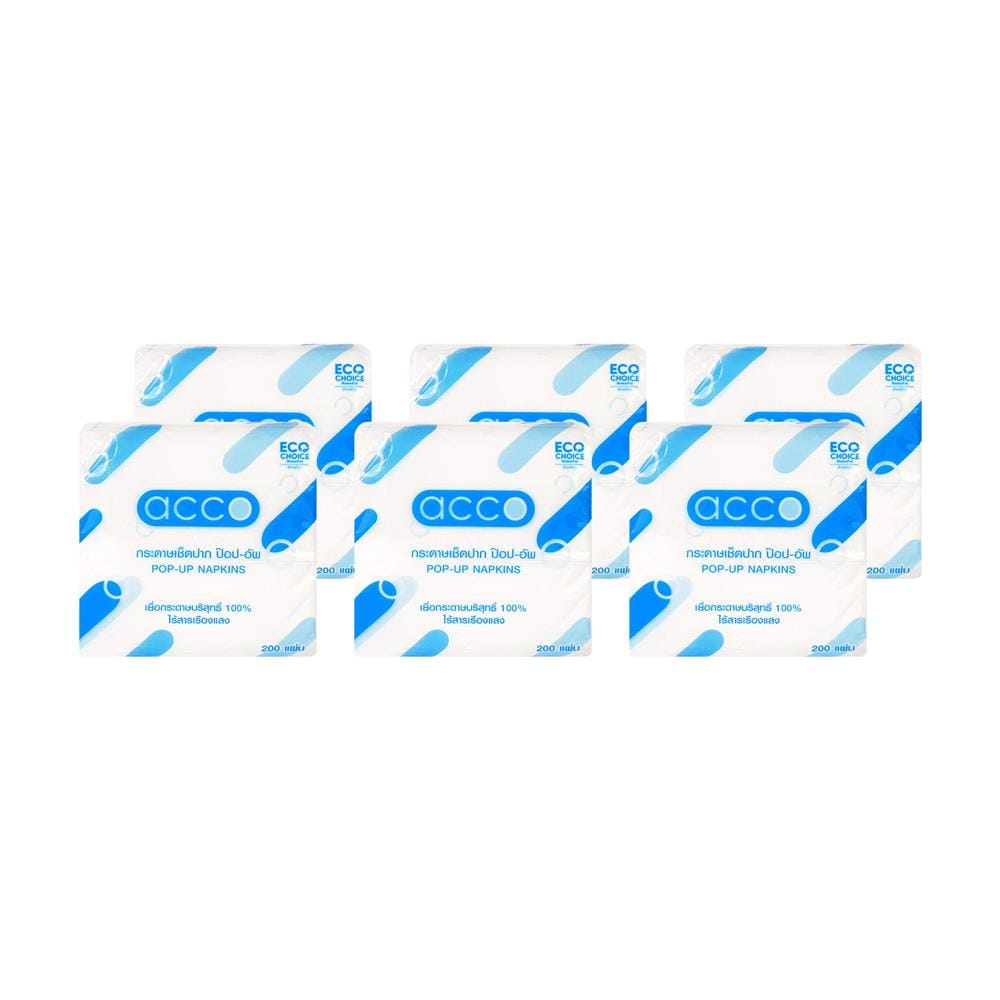 กระดาษป็อปอัพ ACCO 200 แผ่น แพ็ก 6 ชิ้น