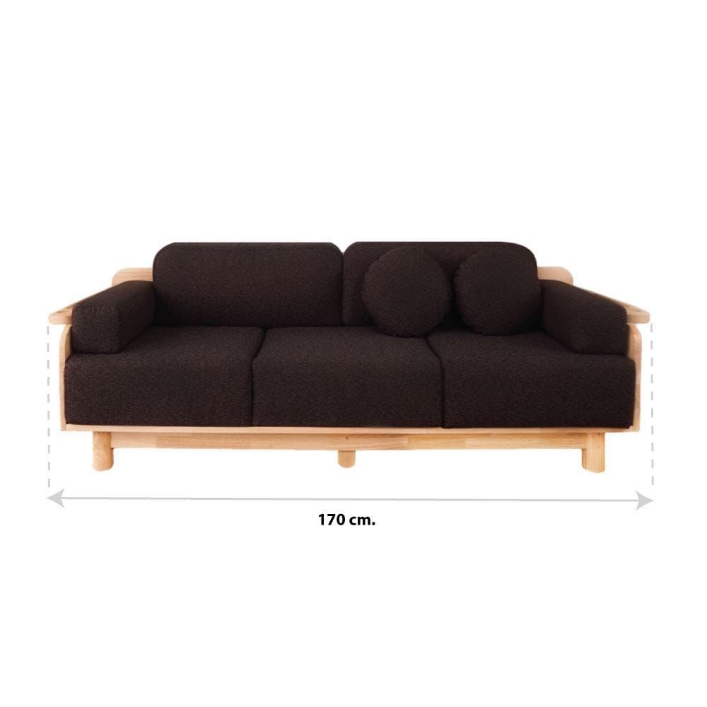 โซฟา 2 ที่นั่ง BAAN FURNITURE FIFA สีน้ำตาลเข้ม
