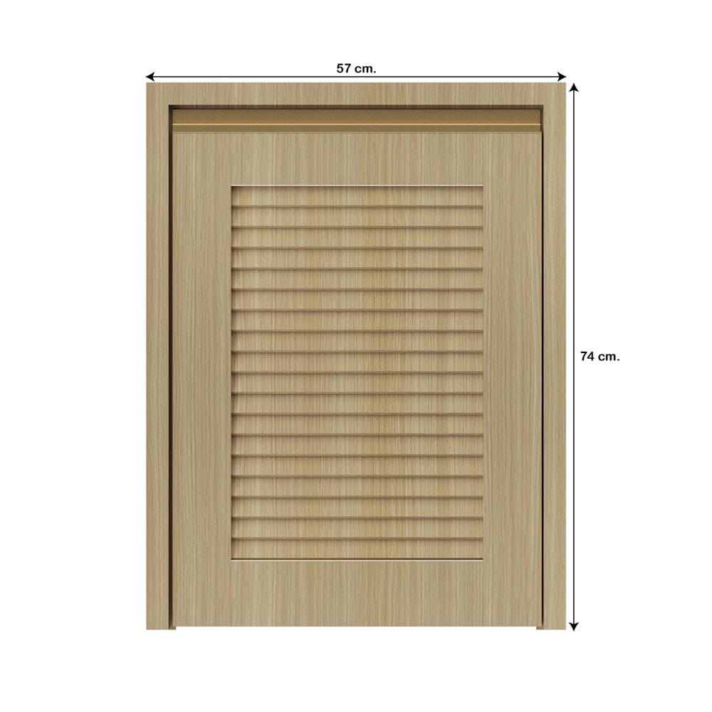 บานถังแก๊สเกล็ดเต็ม JUPITER SILKY WOODS 57x74 ซม. สีน้ำตาล