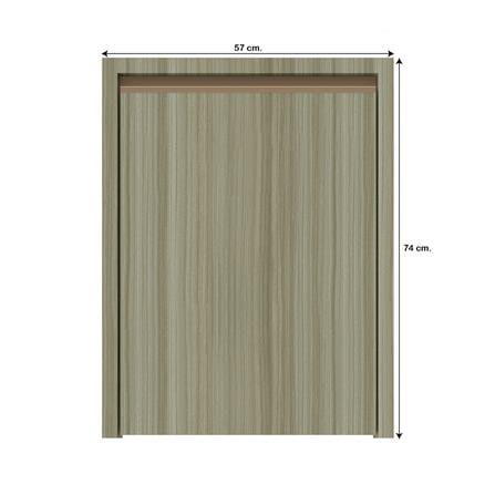 บานถังแก๊สเรียบ JUPITER SILKY TEAK 57x74 ซม. สีน้ำตาล_3