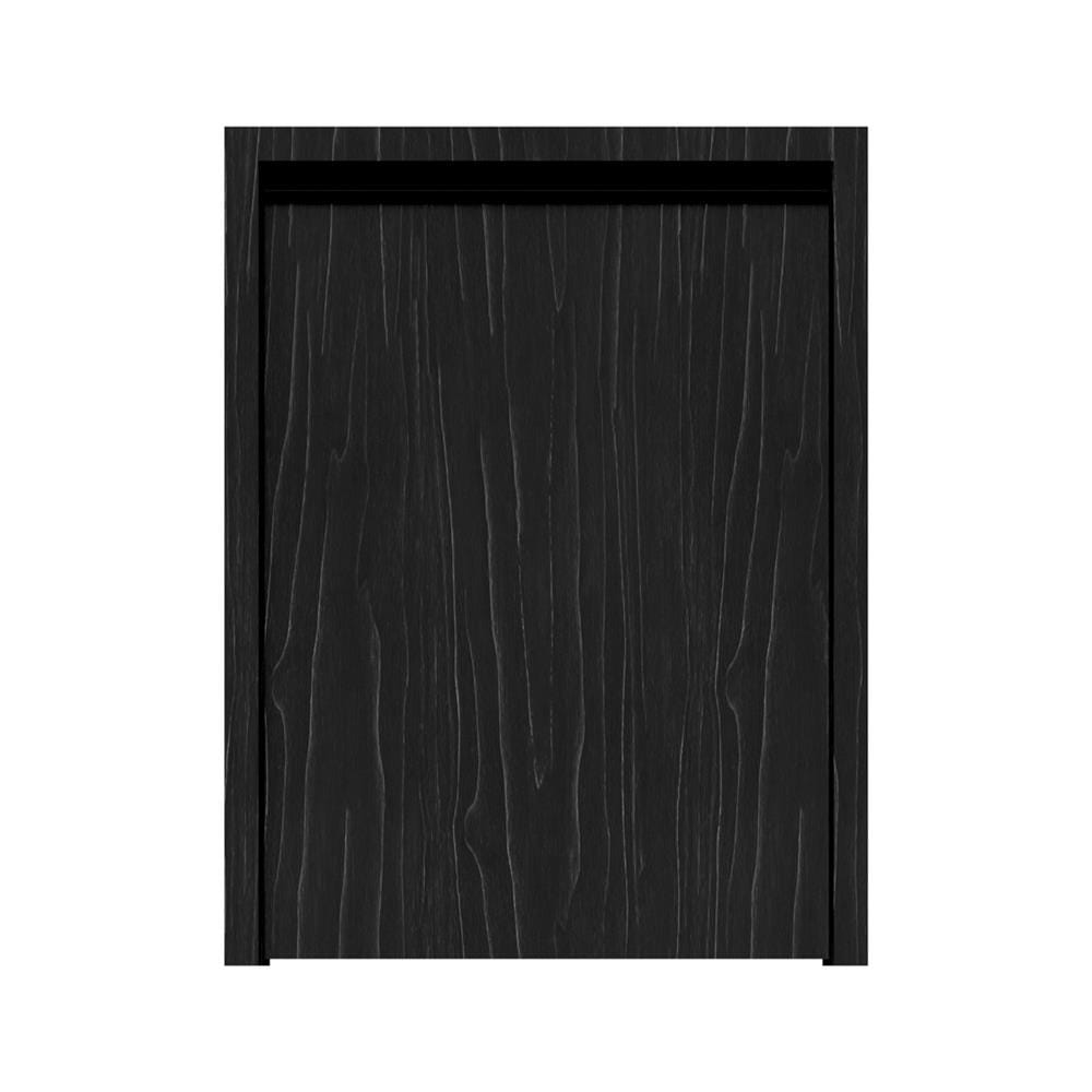 บานถังแก๊สเรียบ JUPITER SILKY OAK 57x74 ซม. สีดำ