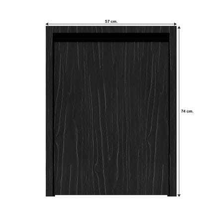 บานถังแก๊สเรียบ JUPITER SILKY OAK 57x74 ซม. สีดำ_3