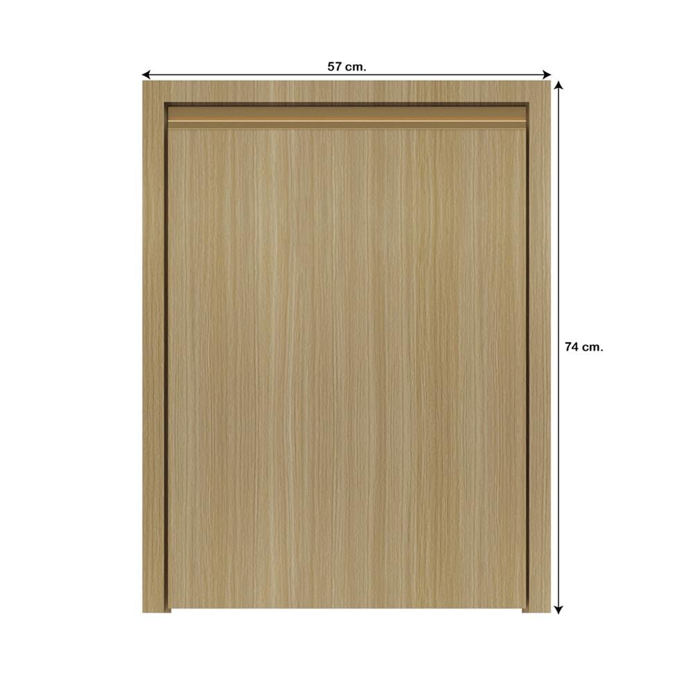 บานถังแก๊สเรียบ JUPITER SILKY WOODS 57x74 ซม. สีน้ำตาล