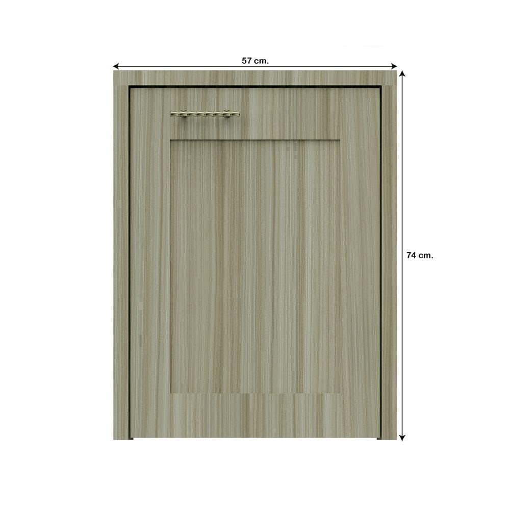 บานถังแก๊สเรียบ JUPITER GLORY TEAK 57x74 ซม. สีน้ำตาล