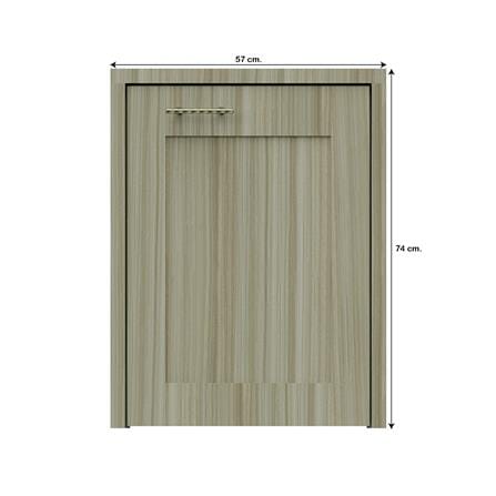 บานถังแก๊สเรียบ JUPITER GLORY TEAK 57x74 ซม. สีน้ำตาล_3