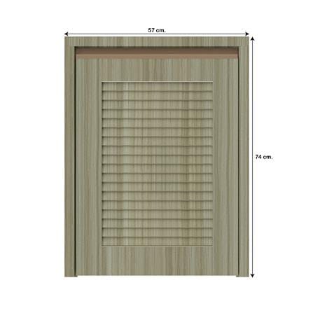 บานถังแก๊สเกล็ดเต็ม JUPITER SILKY TEAK 57x74 ซม. สีน้ำตาล_3