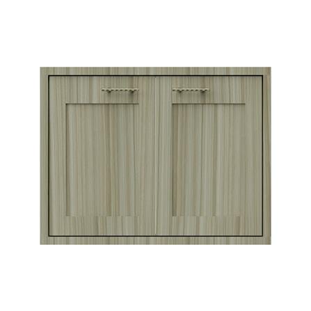 บานซิงค์คู่เรียบ JUPITER GLORY TEAK 87x67 ซม. สีน้ำตาล