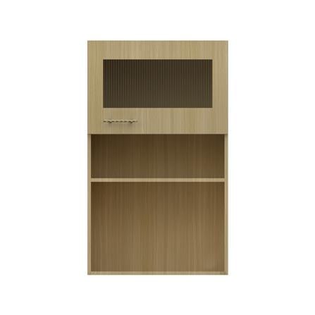 ตู้ไมโครเวฟบานกระจก JUPITER MINERVA 60x100 ซม. สีน้ำตาล_1