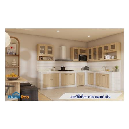 ตู้ไมโครเวฟบานกระจก JUPITER MINERVA 60x100 ซม. สีน้ำตาล_3
