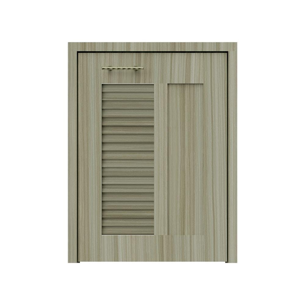 บานถังแก๊สเกล็ดผสม JUPITER GLORY TEAK 57x74 ซม. สีน้ำตาล