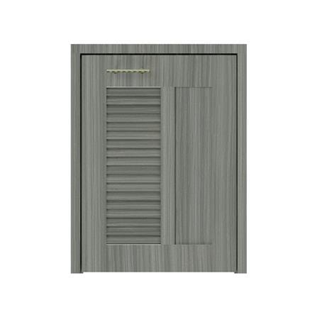 บานถังแก๊สเกล็ดผสม JUPITER GLORY LIGHT 57x74 ซม. สีเทา