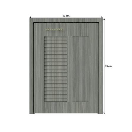 บานถังแก๊สเกล็ดผสม JUPITER GLORY LIGHT 57x74 ซม. สีเทา_3