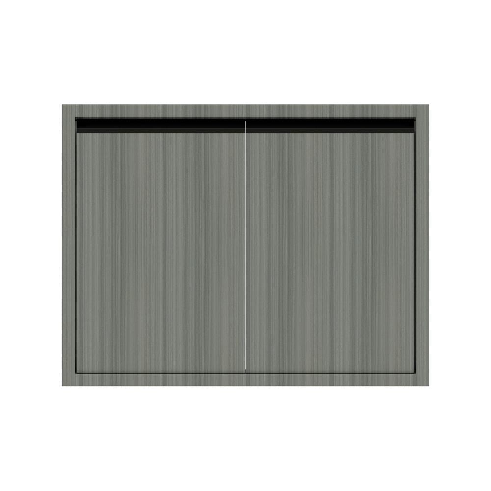 บานซิงค์คู่เรียบ JUPITER SILKY LIGHT 87x67 ซม. สีเทา