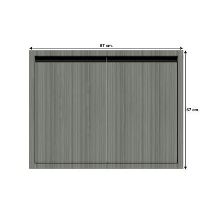 บานซิงค์คู่เรียบ JUPITER SILKY LIGHT 87x67 ซม. สีเทา_3