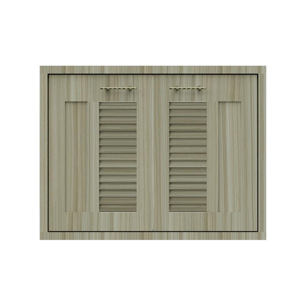 บานซิงค์คู่เกล็ดผสม JUPITER GLORY TEAK 87x67 ซม. สีน้ำตาล