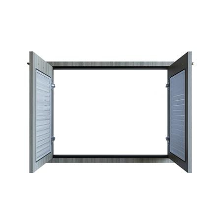 บานซิงค์คู่เกล็ดเต็ม JUPITER GLORY LIGHT 87x67 ซม. สีเทา_1