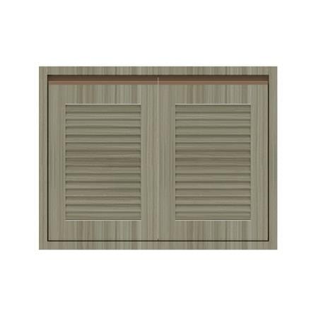 บานซิงค์คู่เกล็ดเต็ม JUPITER SILKY TEAK 87x67 ซม. สีน้ำตาล