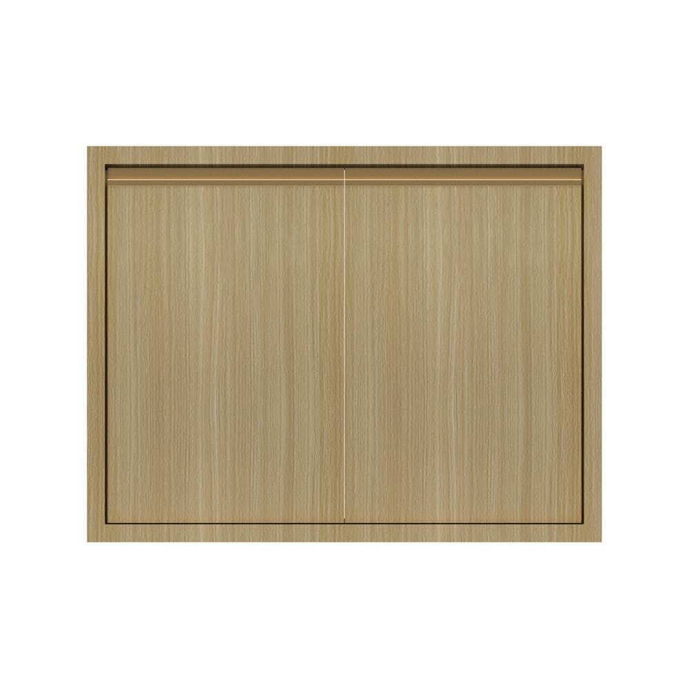 บานคู่เรียบ JUPITER SILKY WOODS 87x67 ซม. สีน้ำตาล