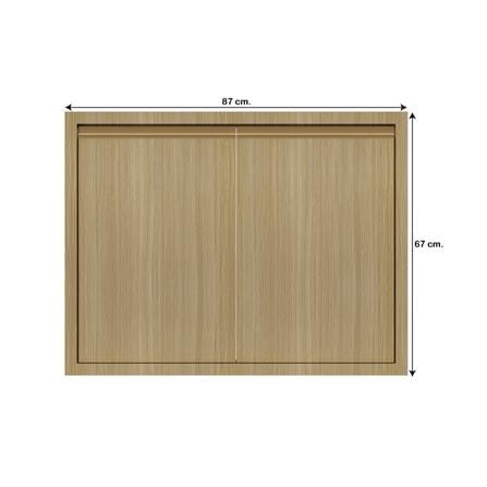 บานคู่เรียบ JUPITER SILKY WOODS 87x67 ซม. สีน้ำตาล_3