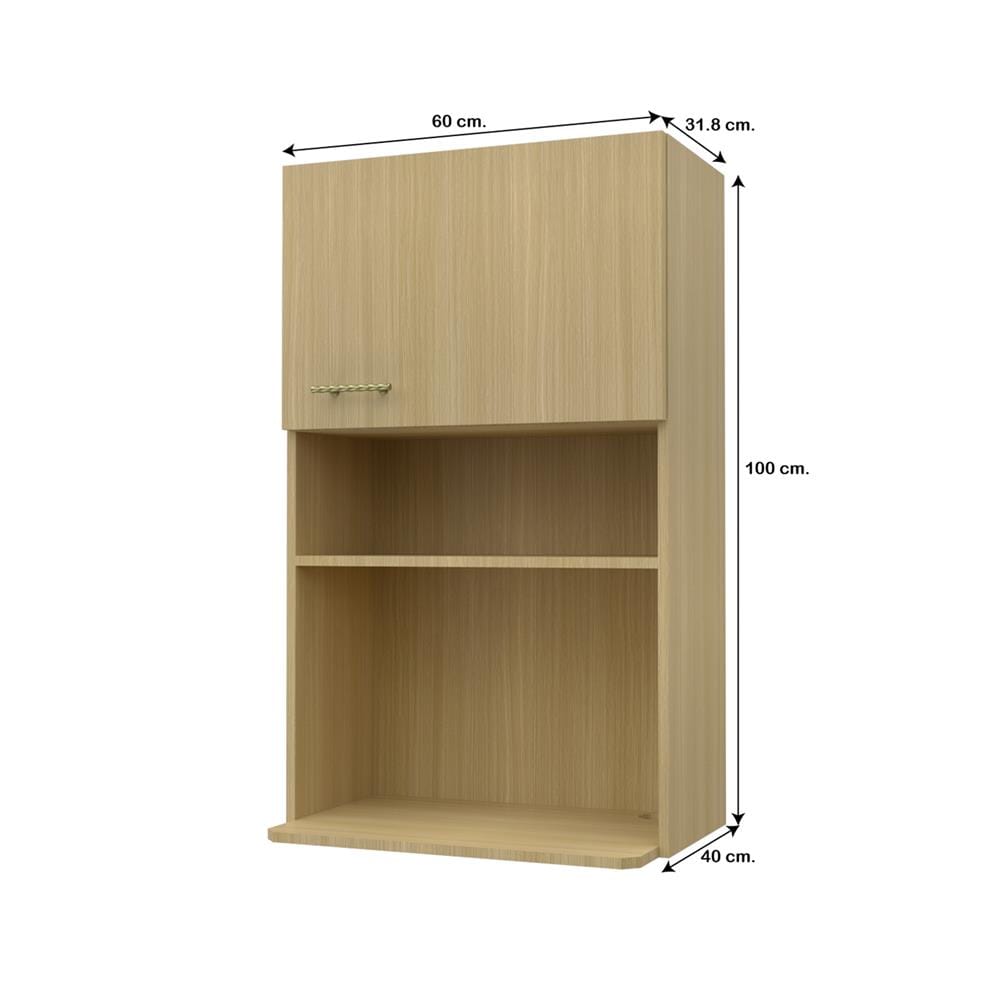 ตู้ไมโครเวฟ JUPITER MINERVA 60x100 ซม. สีน้ำตาล