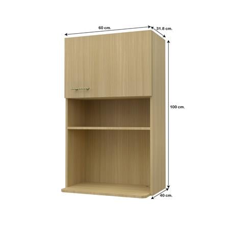 ตู้ไมโครเวฟ JUPITER MINERVA 60x100 ซม. สีน้ำตาล_4