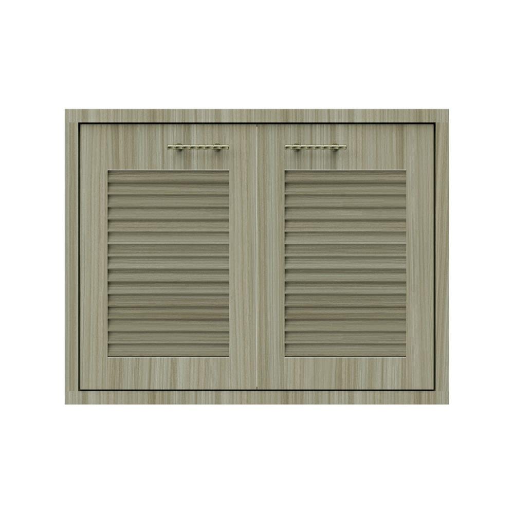 บานซิงค์คู่เกล็ดเต็ม JUPITER GLORY TEAK 87x67 ซม. สีน้ำตาล