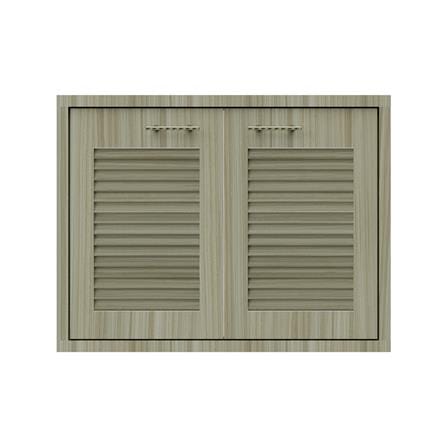 บานซิงค์คู่เกล็ดเต็ม JUPITER GLORY TEAK 87x67 ซม. สีน้ำตาล_0