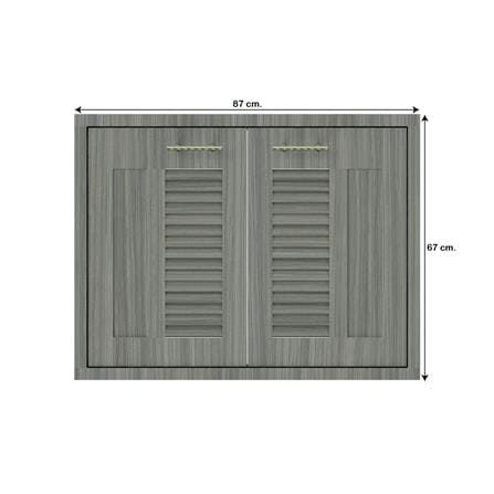 บานซิงค์คู่เกล็ดผสม JUPITER GLORY LIGHT 87x67 ซม. สีเทา_3