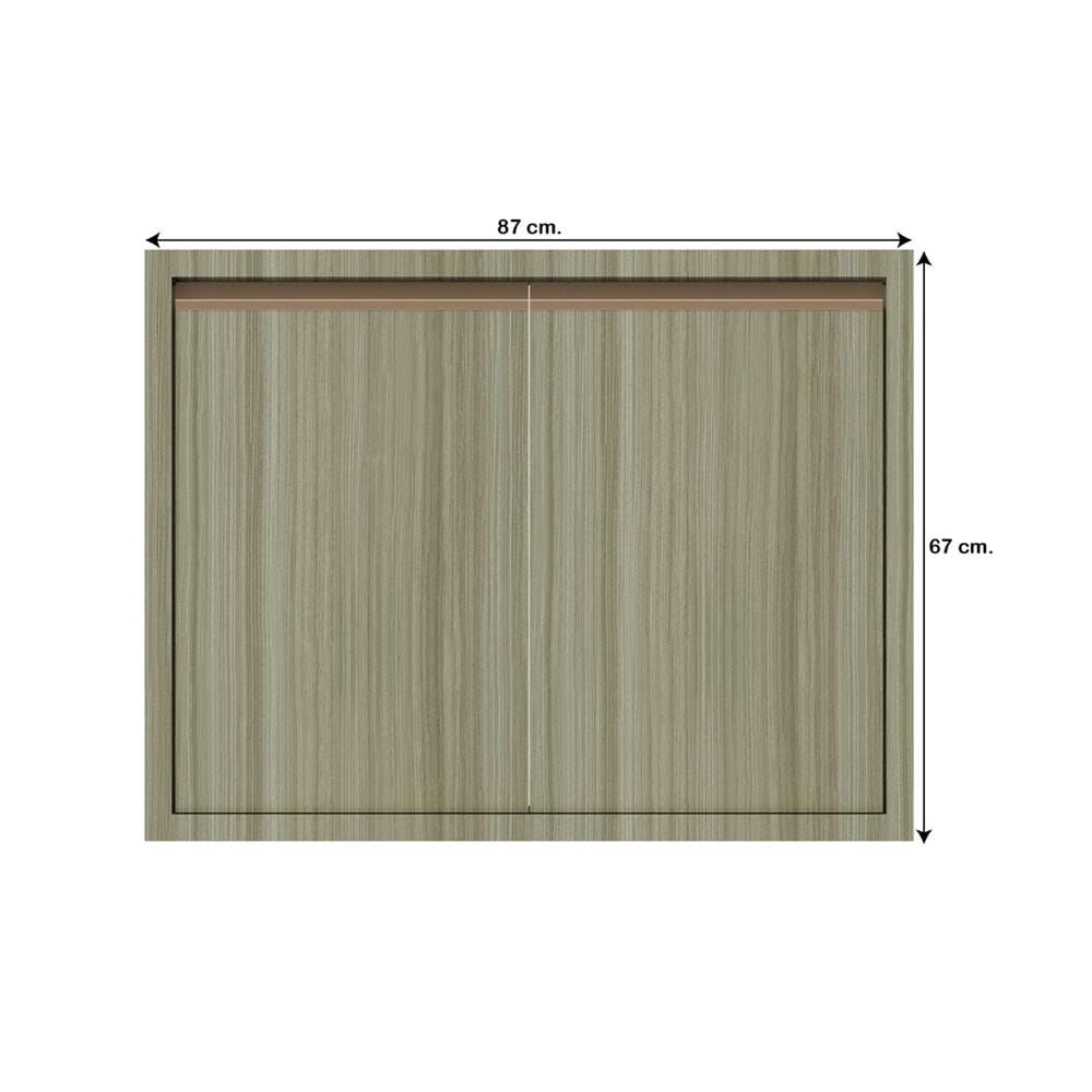 บานคู่เรียบ JUPITER SILKY TEAK 87x67 ซม. สีน้ำตาล