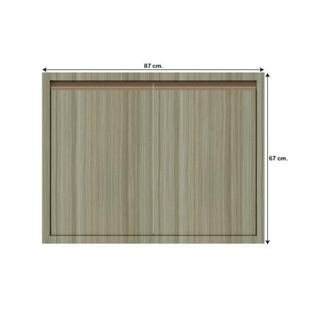 บานคู่เรียบ JUPITER SILKY TEAK 87x67 ซม. สีน้ำตาล_3