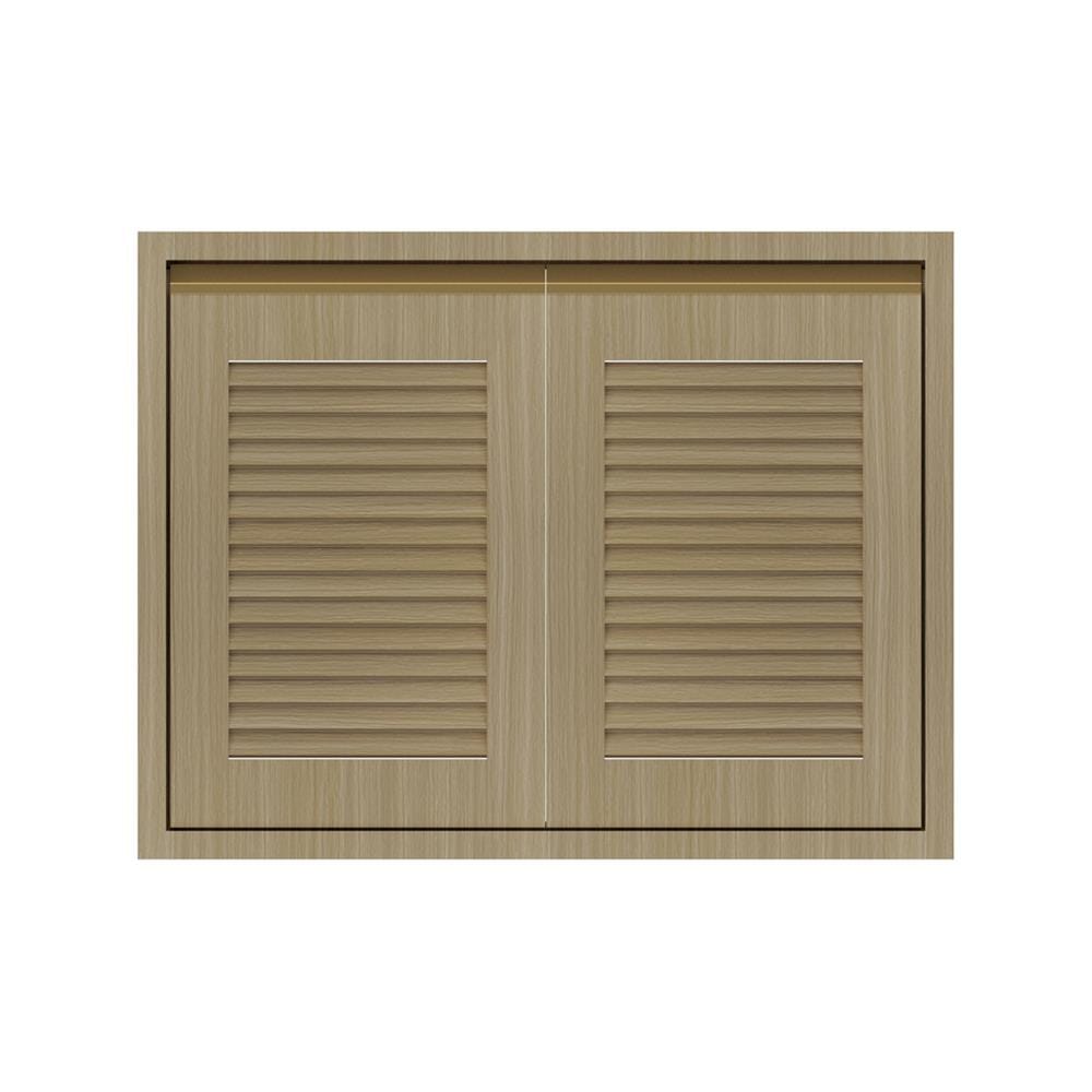 บานซิงค์คู่เกล็ดเต็ม JUPITER SILKY WOOD 87x67 ซม. สีน้ำตาล