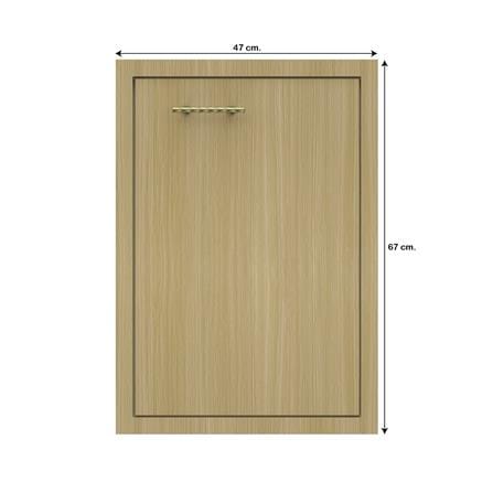 บานซิงค์เดี่ยวเรียบ JUPITER MINERVA 47x67 ซม. สีน้ำตาล_3