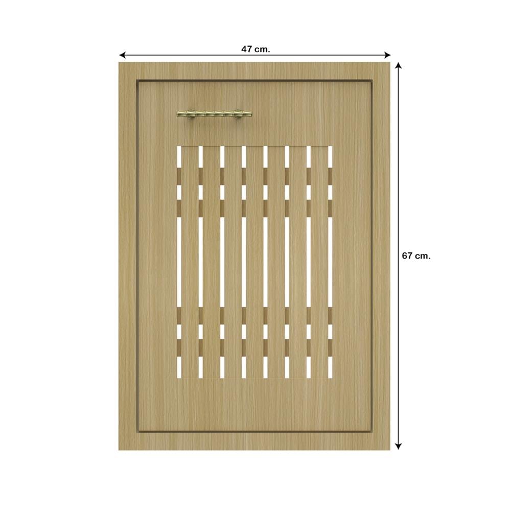 บานซิงค์เดี่ยวเกล็ดเต็ม JUPITER MINERVA 47x67 ซม. สีน้ำตาล