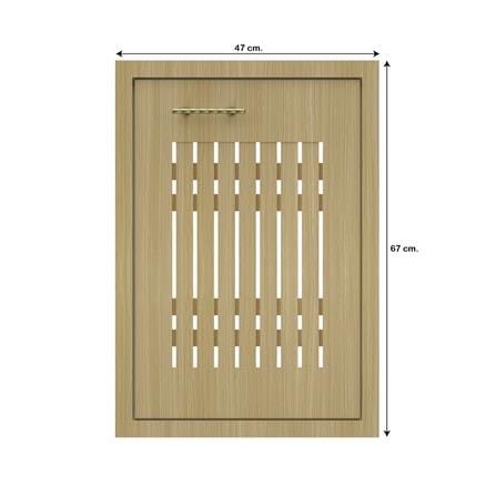 บานซิงค์เดี่ยวเกล็ดเต็ม JUPITER MINERVA 47x67 ซม. สีน้ำตาล_4