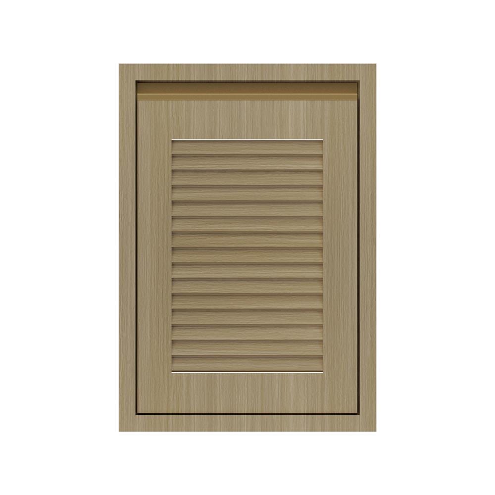 บานซิงค์เดี่ยวเกล็ดเต็ม JUPITER SILKY WOOD 47x67 ซม. สีน้ำตาล