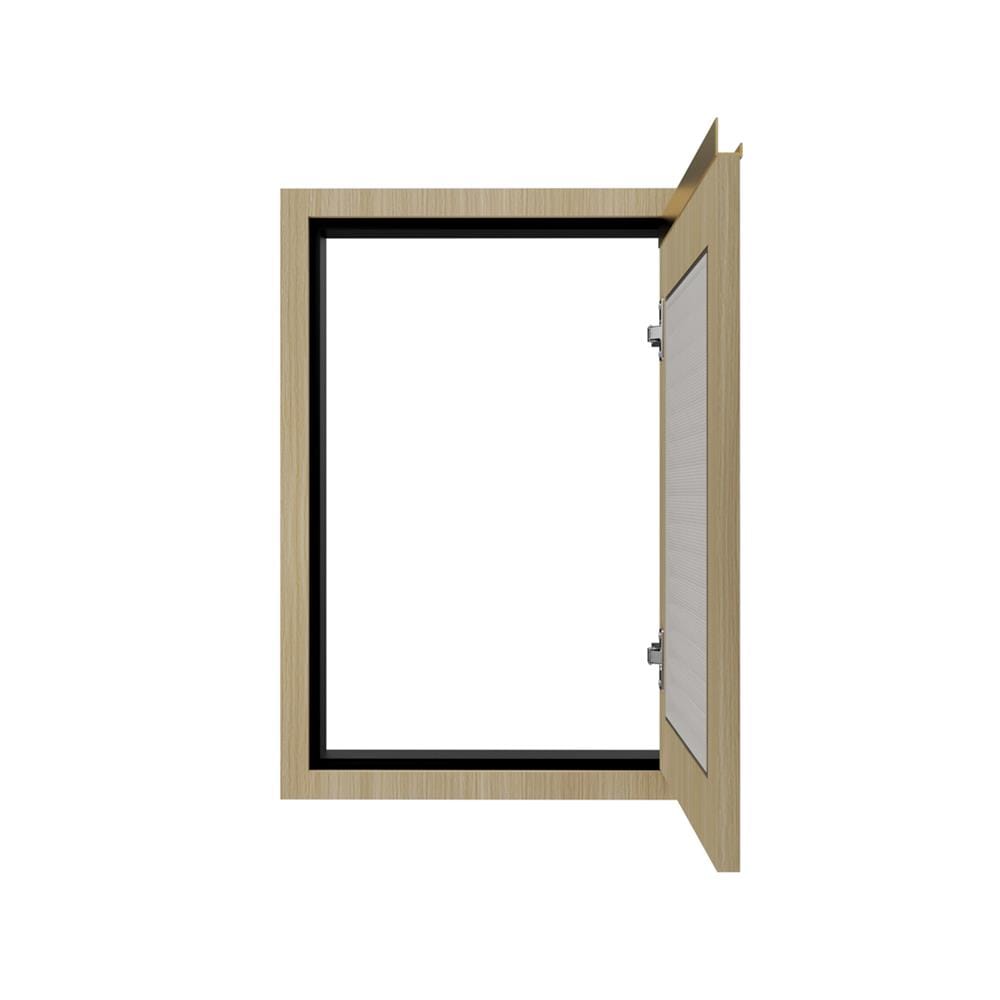 บานซิงค์เดี่ยวเกล็ดเต็ม JUPITER SILKY WOOD 47x67 ซม. สีน้ำตาล