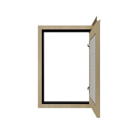 บานซิงค์เดี่ยวเกล็ดเต็ม JUPITER SILKY WOOD 47x67 ซม. สีน้ำตาล_1