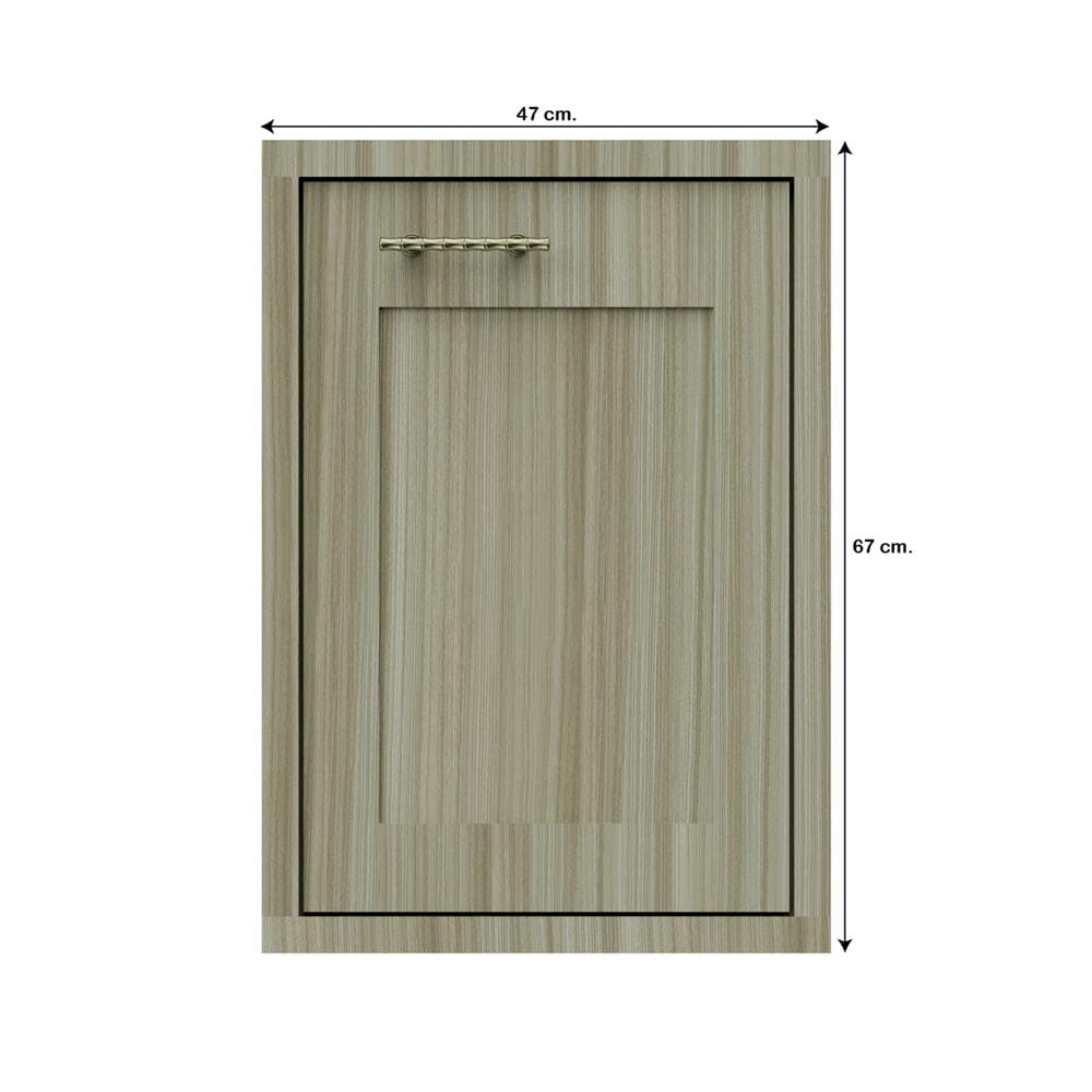 บานซิงค์เดี่ยวเรียบ JUPITER GLORY TEAK 47x67 ซม. สีน้ำตาล