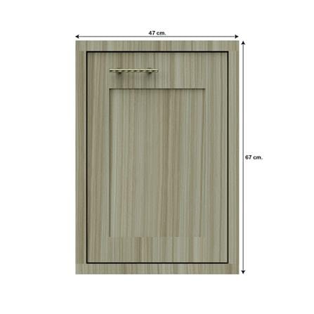 บานซิงค์เดี่ยวเรียบ JUPITER GLORY TEAK 47x67 ซม. สีน้ำตาล_3