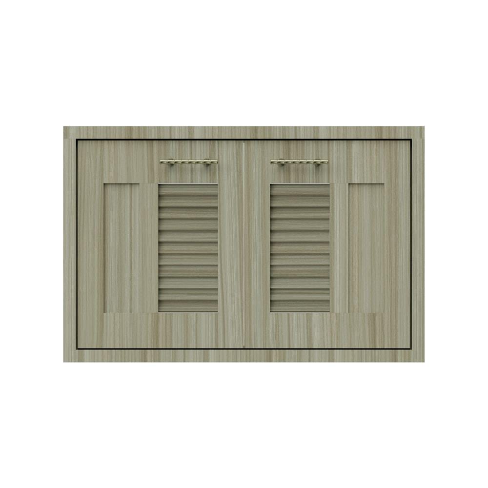 บานใต้เตาเกล็ดผสม JUPITER GLORY TEAK 87x57 ซม. สีน้ำตาล