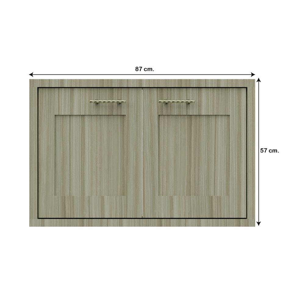 บานใต้เตาเรียบ JUPITER GLORY TEAK 87x57 ซม. สีน้ำตาล