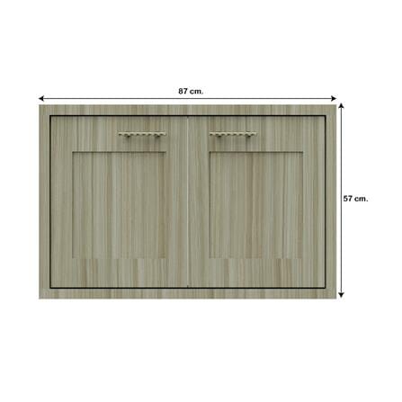 บานใต้เตาเรียบ JUPITER GLORY TEAK 87x57 ซม. สีน้ำตาล_3