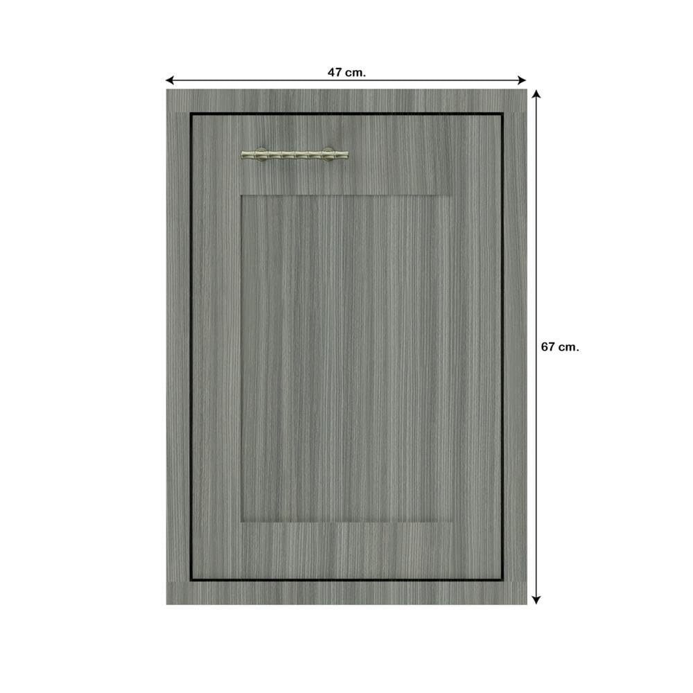 บานซิงค์เดี่ยวเรียบ JUPITER GLORY LIGHT 47x67 ซม. สีเทา