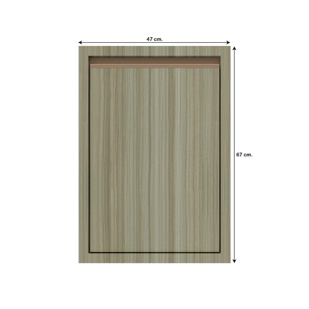 บานซิงค์เดี่ยวเรียบ JUPITER SILKY TEAK 47x67 ซม. สีน้ำตาล