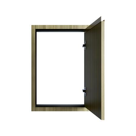 บานซิงค์เดี่ยวเรียบ JUPITER SILKY TEAK 47x67 ซม. สีน้ำตาล_1