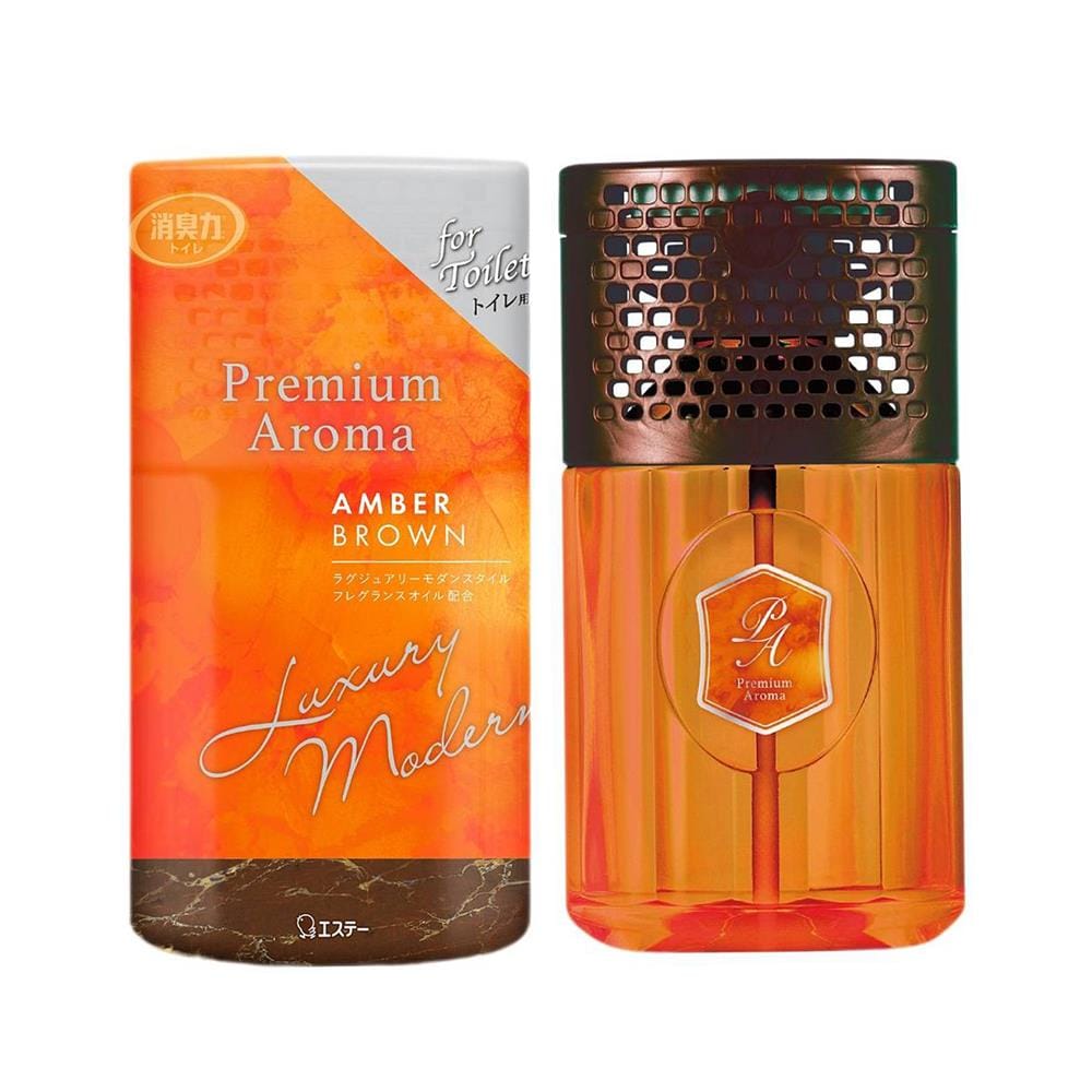 น้ำหอมปรับอากาศห้องน้ำ SHALDAN พรีเมี่ยมอโรม่า แอมเบอร์บราว 400 มล.