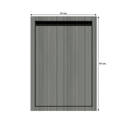 บานซิงค์เดี่ยวเรียบ JUPITER SILKY LIGHT 47x67 ซม. สีเทา_3