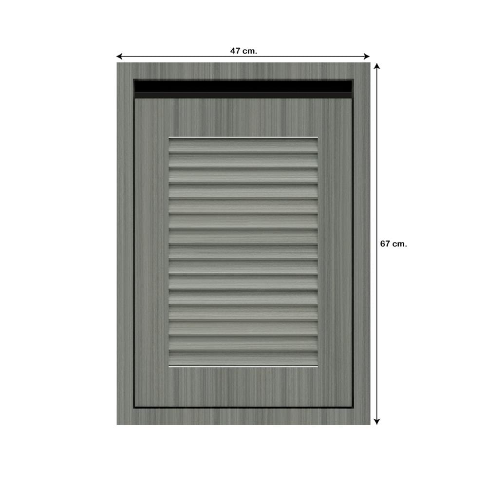 บานซิงค์เดี่ยวเกล็ดเต็ม JUPITER SILKY LIGHT 47x67 ซม. สีเทา