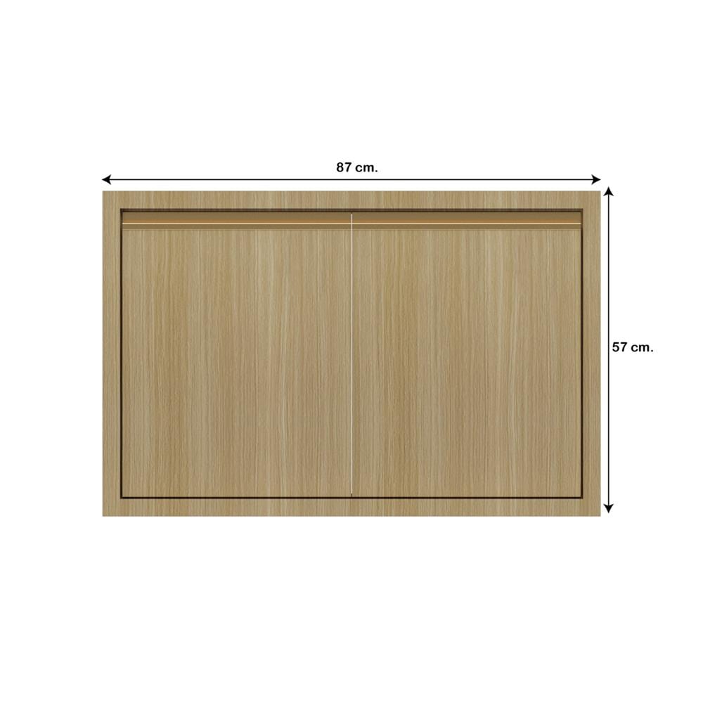 บานใต้เตาเรียบ JUPITER SILKY WOODS 87x57 ซม. สีน้ำตาล